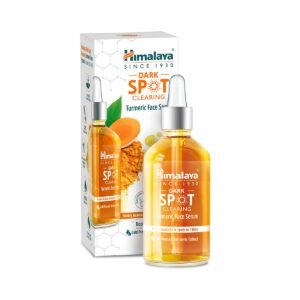 Himalaya Dark Spot Clearing Turmeric Face Serum for glowing skin, reduces pigmentation, acne marks, and dark spots with niacinamide and glycolic acid